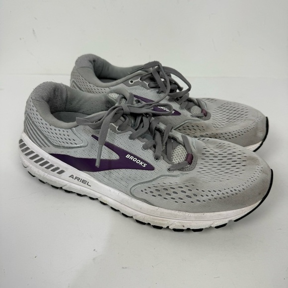 Brooks grey gray purple Ariel 20 running shoes athletic - Picture 1 of 8